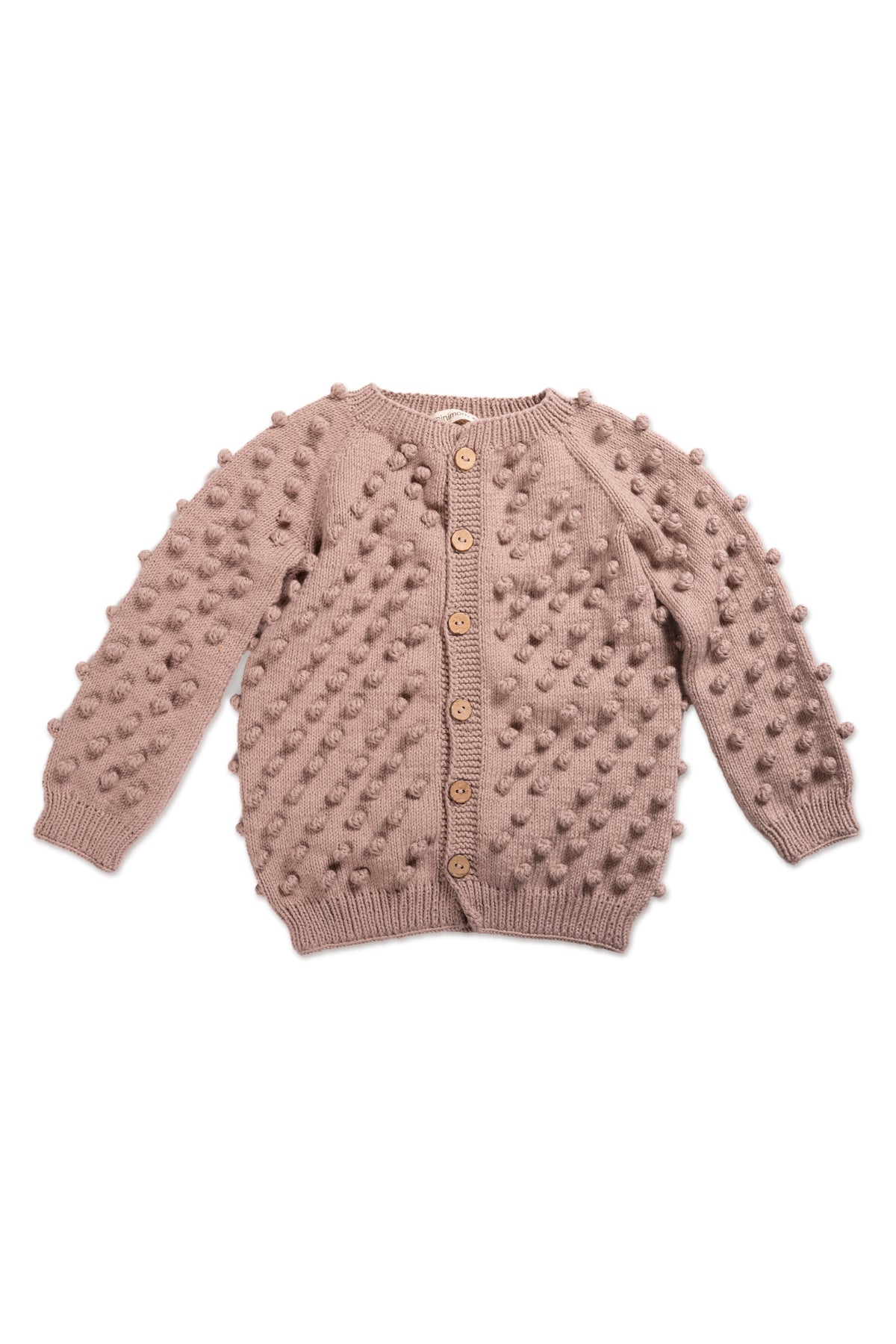 Popcorn Hırka - Dusty Pink