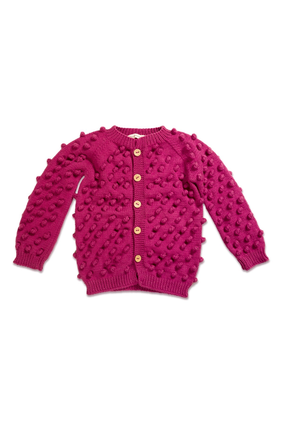 Popcorn Hırka - Dark Purple