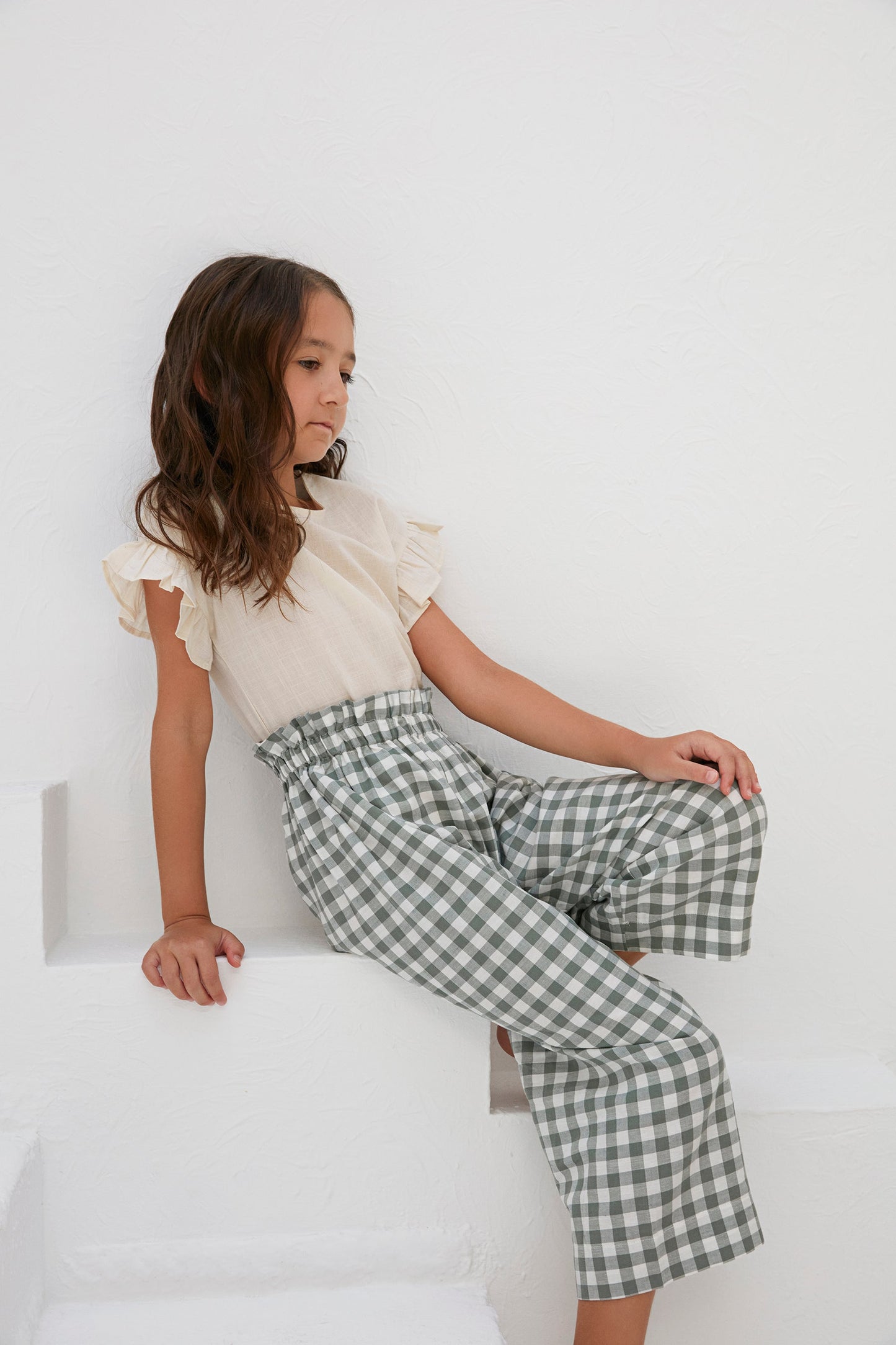 Milly Pantolon - Green Gingham