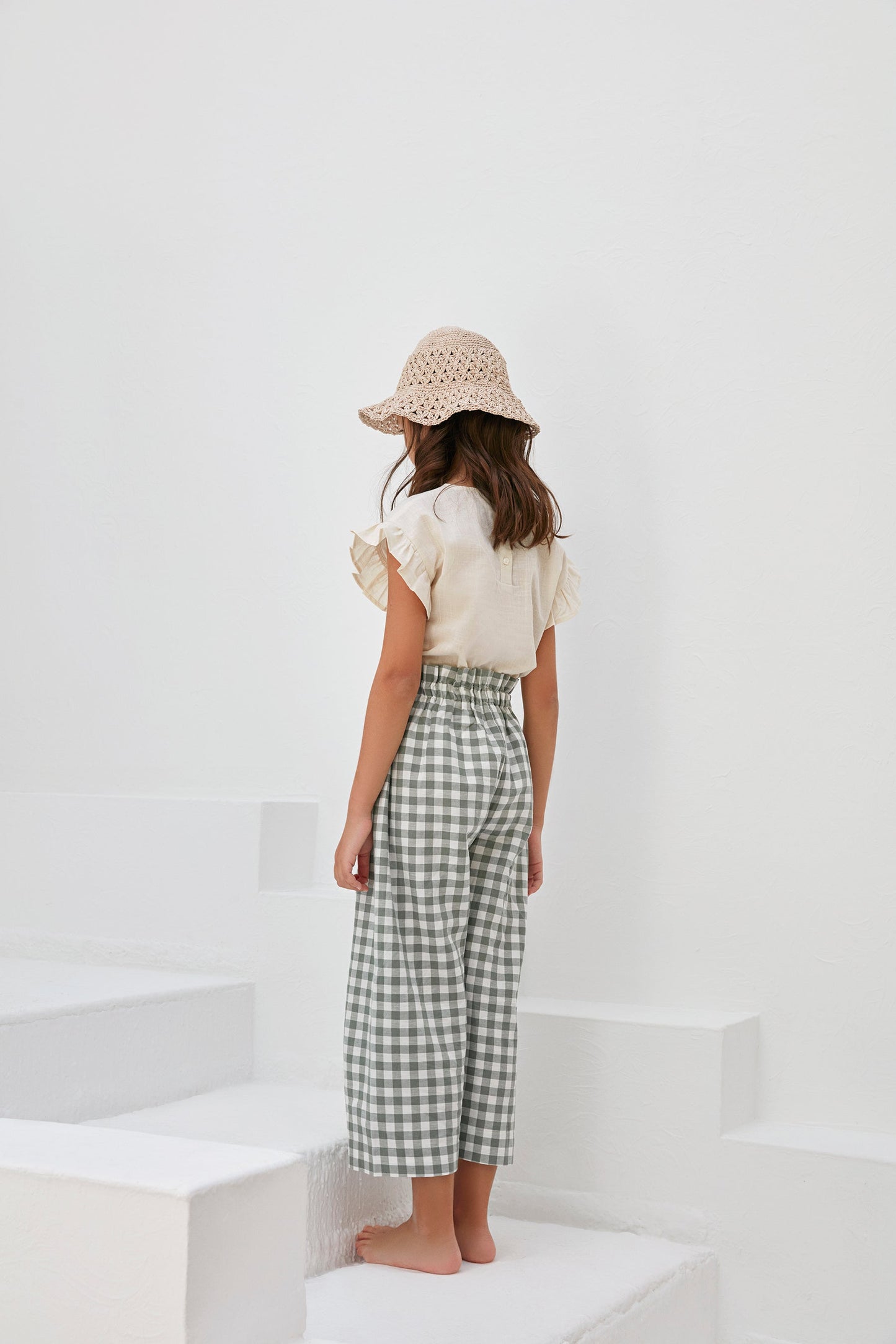 Milly Pantolon - Green Gingham
