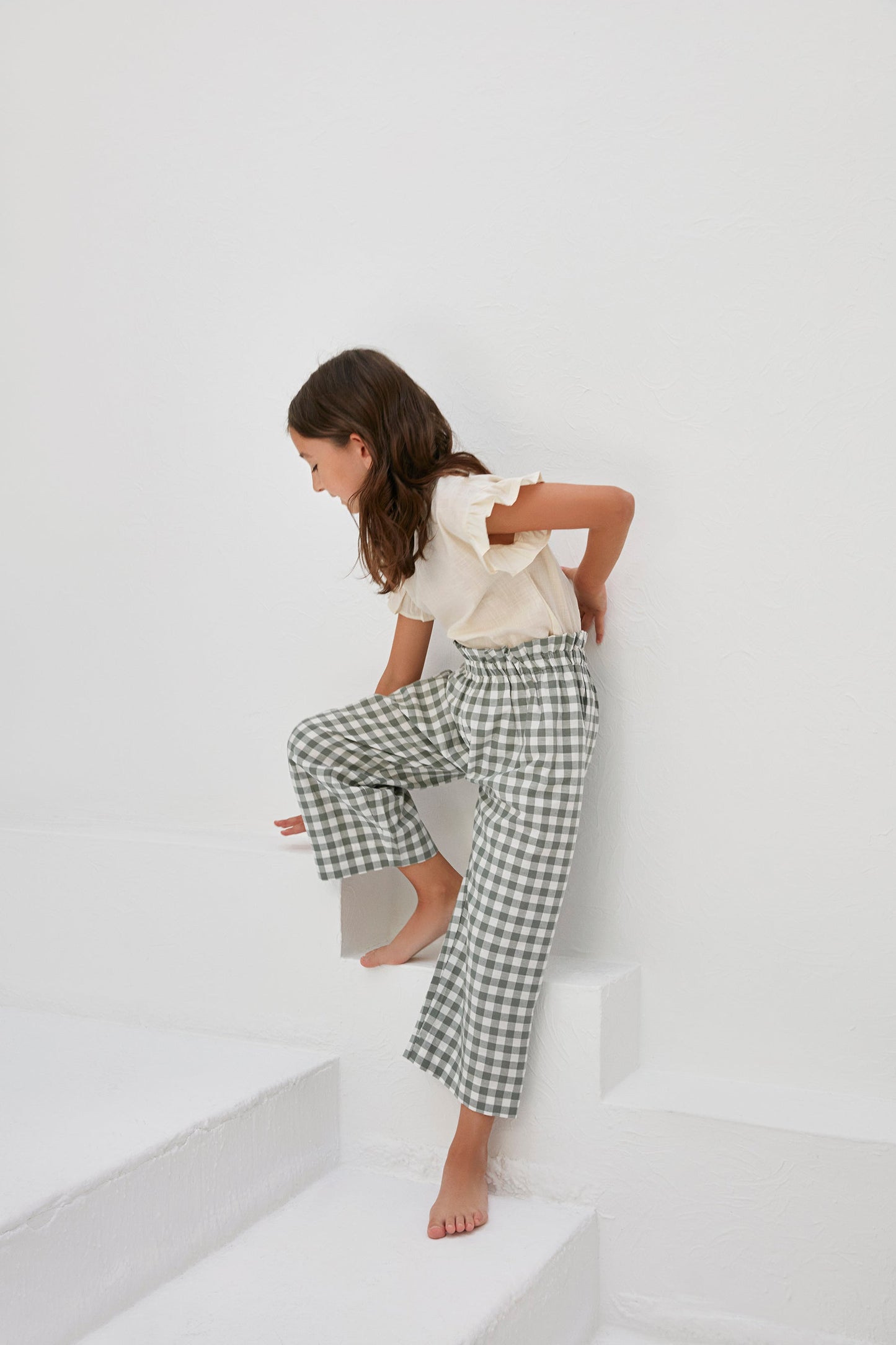 Milly Pantolon - Green Gingham