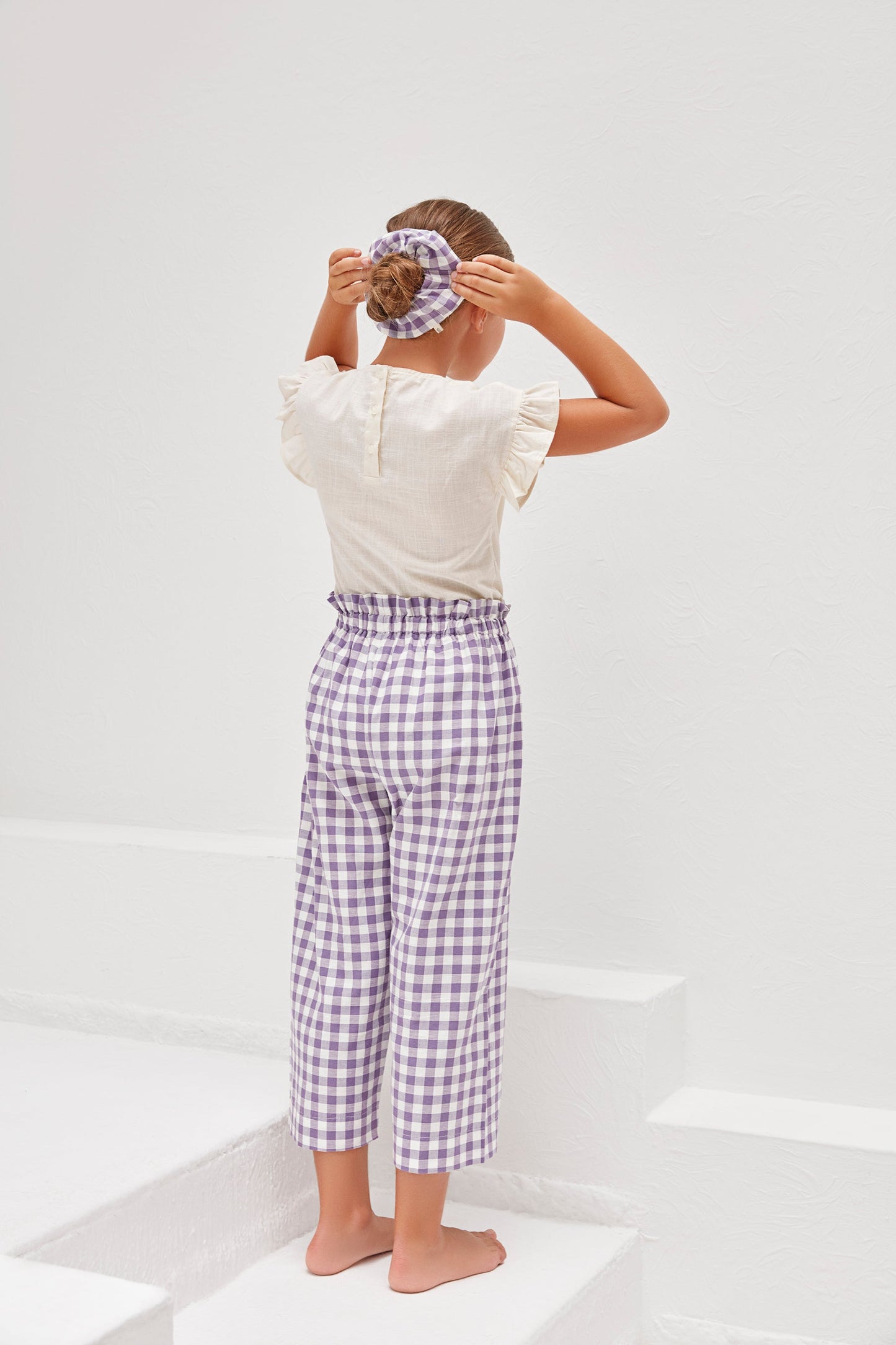 Milly Pantolon - Purple Gingham