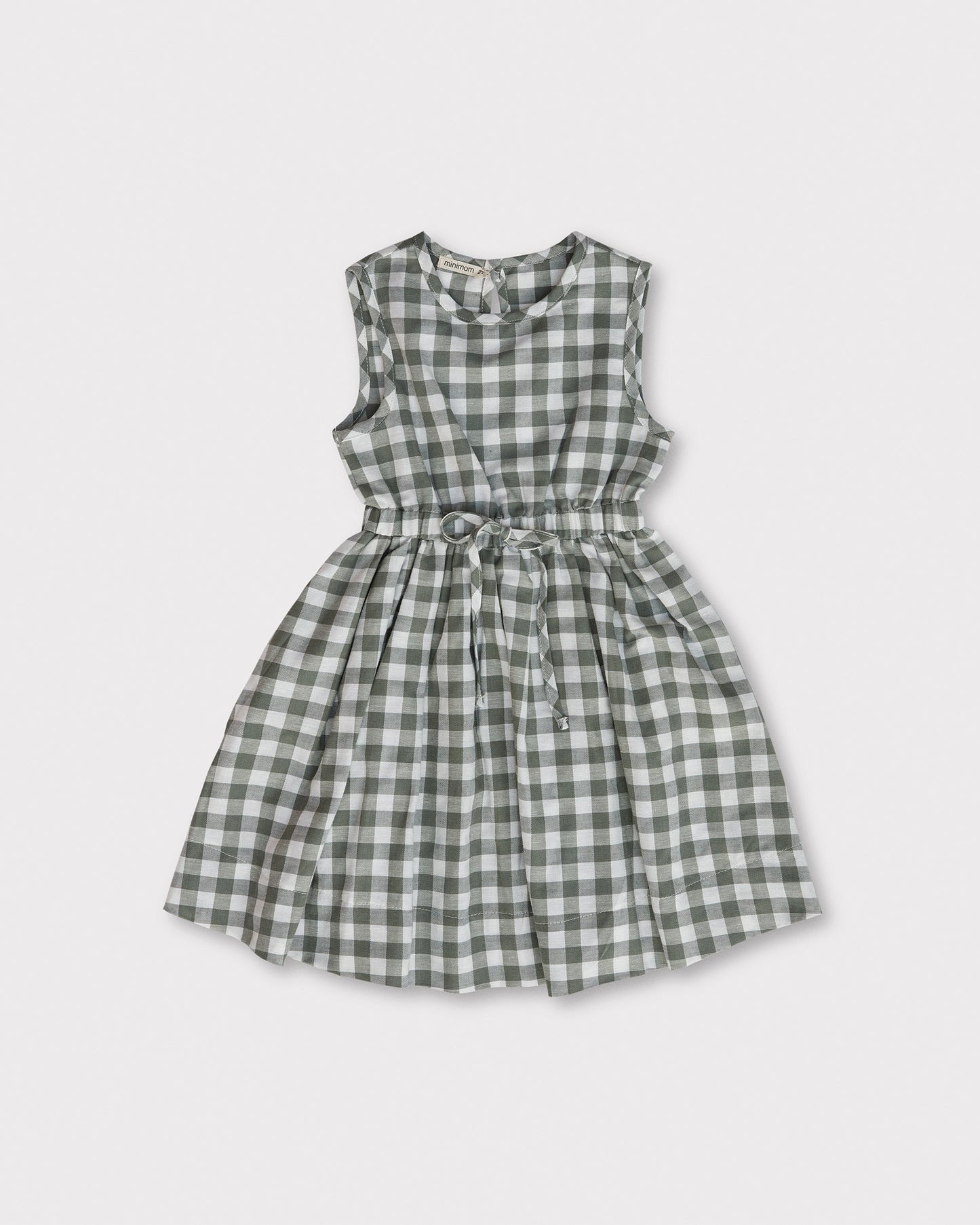 Sienna Elbise - Green Gingham