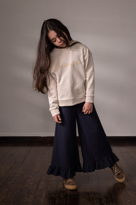 La Petite Fille Sweatshirt - Krem