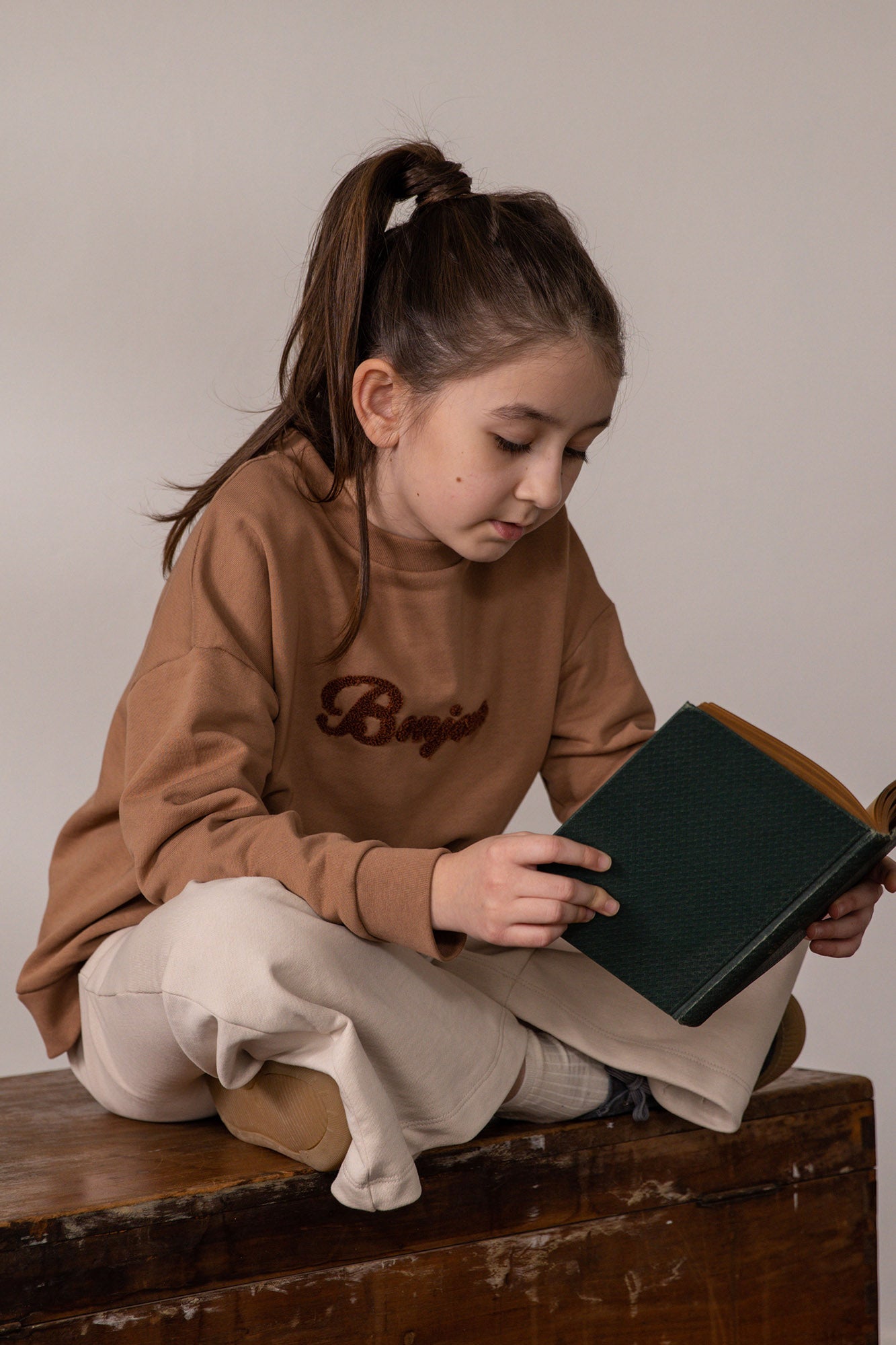 Bonjour Sweatshirt - Tarçın