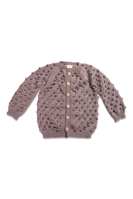 Popcorn Hırka - Almost Mauve